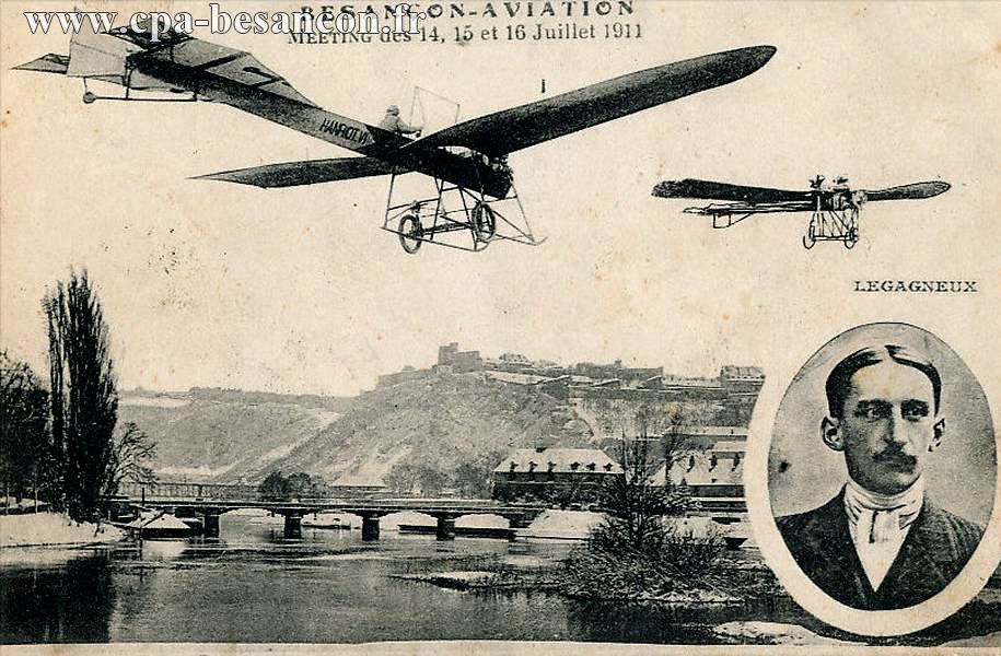 BESANÇON-AVIATION - MEETING des 14, 15 et 16 Juillet 1911